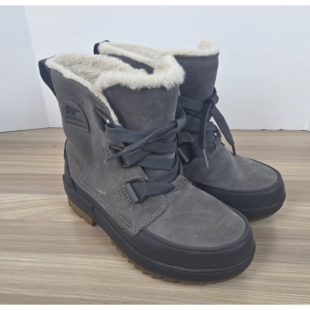 Sorel Tivoli IV Waterproof Winter Snow Boots Women's Size 7.5 Quarry Gray